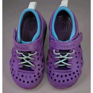 CROCS Swiftwater Play Shoe Kids Girls C 8 Purple Amethyst Youth‎ Girls
